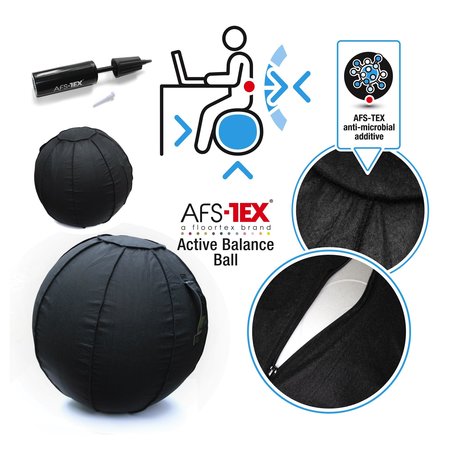 Afs-Tex Active Anti-Microbial Large Exercise Yoga Balance Ball FCBB2929SBK